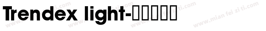 Trendex light字体转换